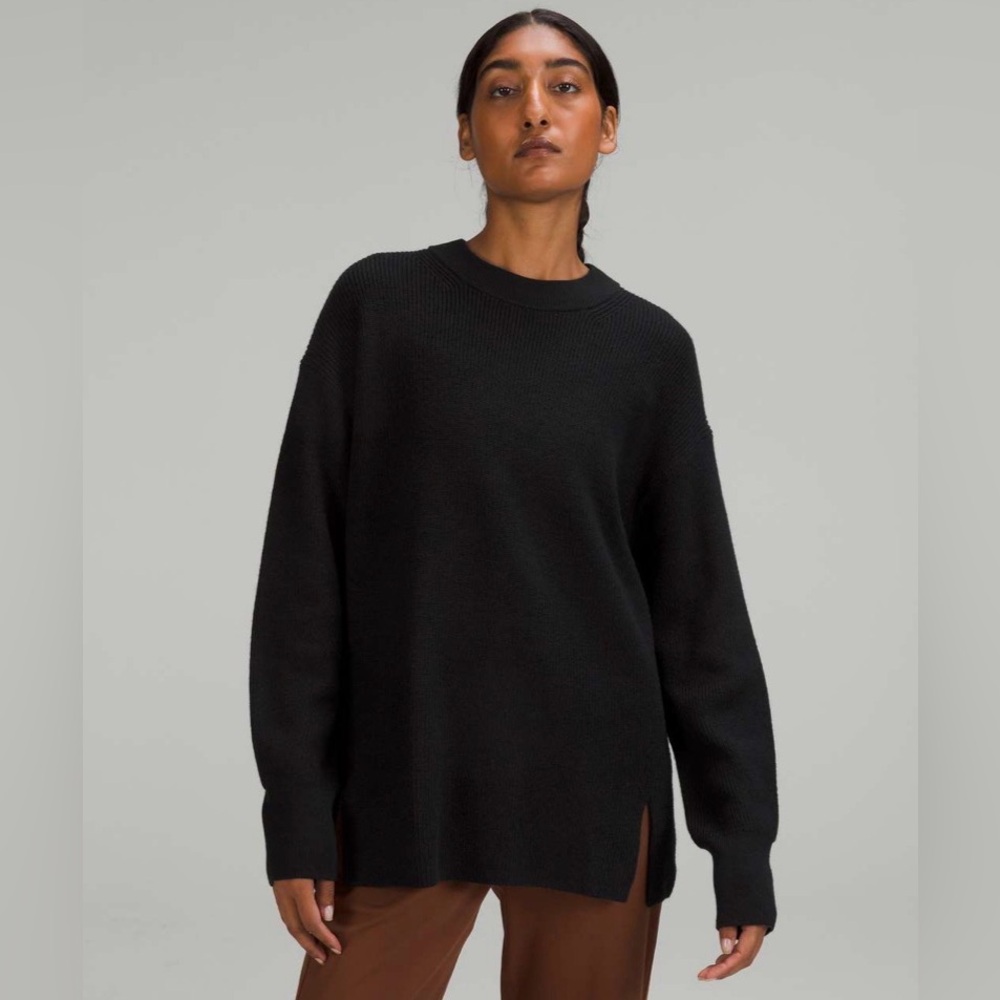 Lululemon Merino Wool-Blend Ribbed Crewneck Sweater